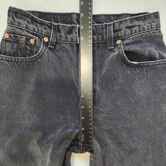 Levi's 550 Vintage 90s Relaxed Fit Jean Womens 9 Black High Rise Tapered 27x32 - Picture 8 of 13